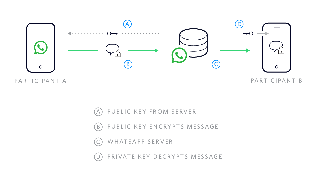 WhatsApp end-to-end encryption protocol