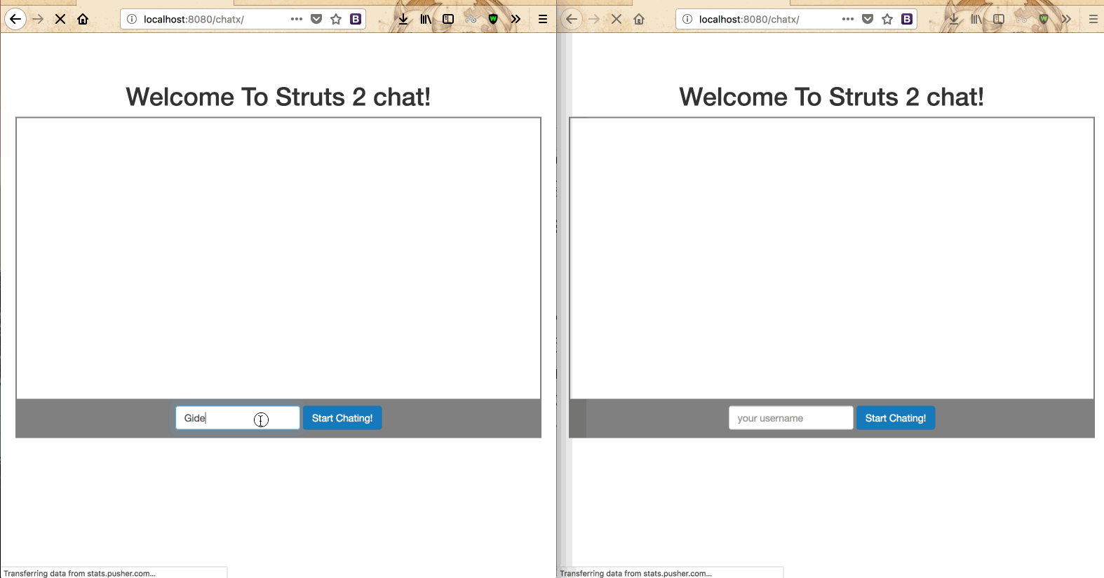 Testing Twilio Programmable Chat in Struts 2