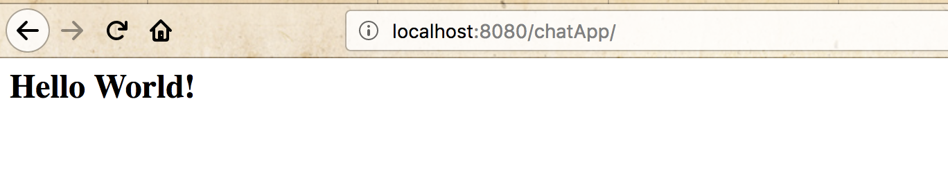 "Hello World!" in a Chat app