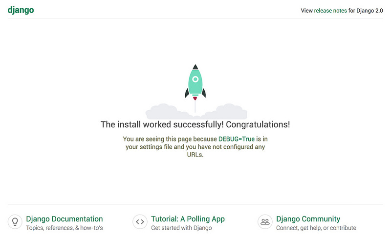 Django success screen