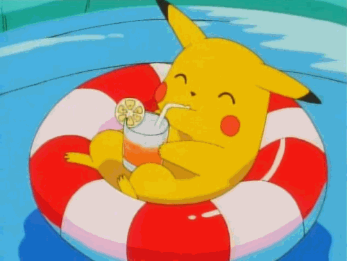 Pikachu on a float