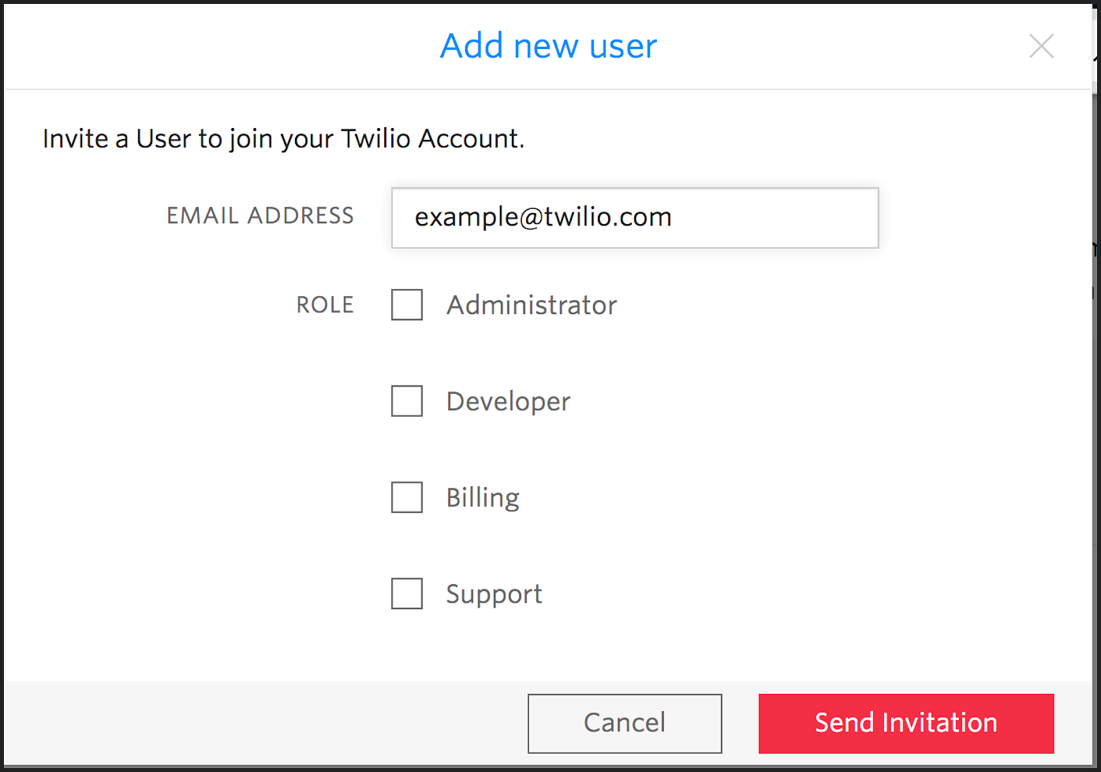 Add an authorized Twilio user to an account