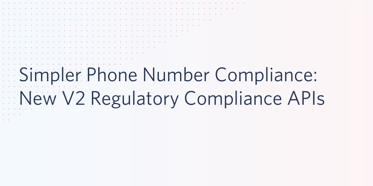 Phone Number Compliance API v2
