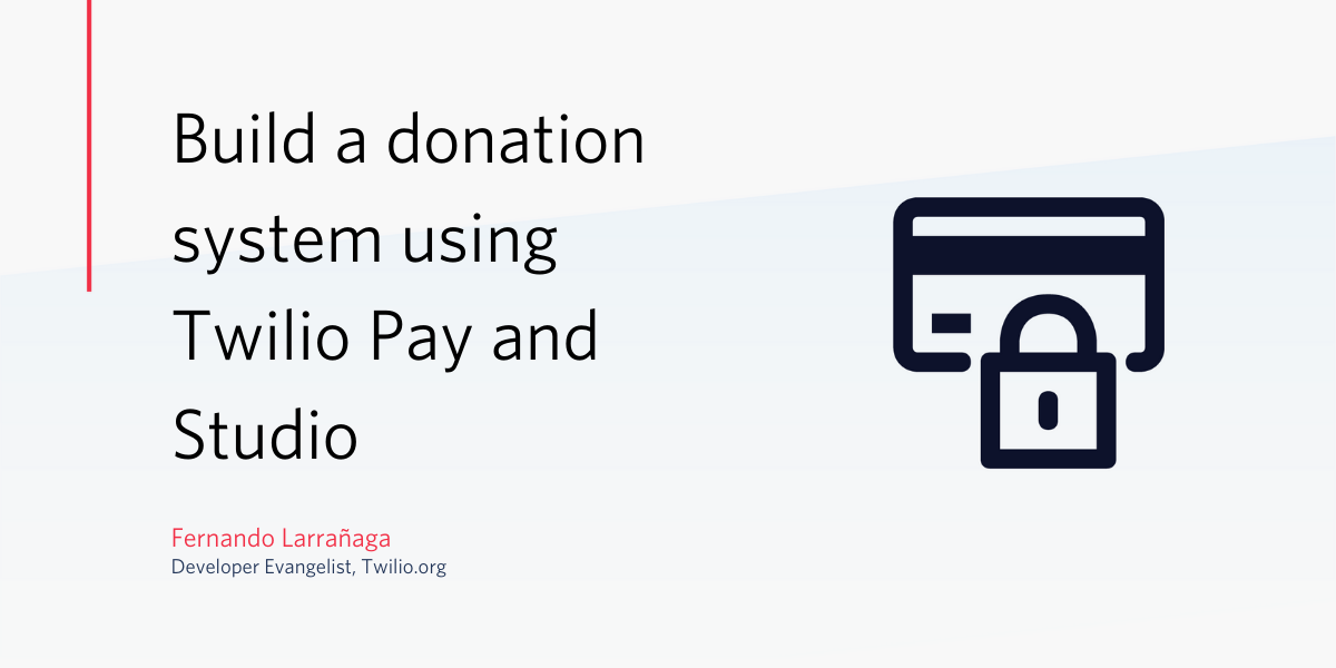 Article header for building a donation system with Pay and Studio