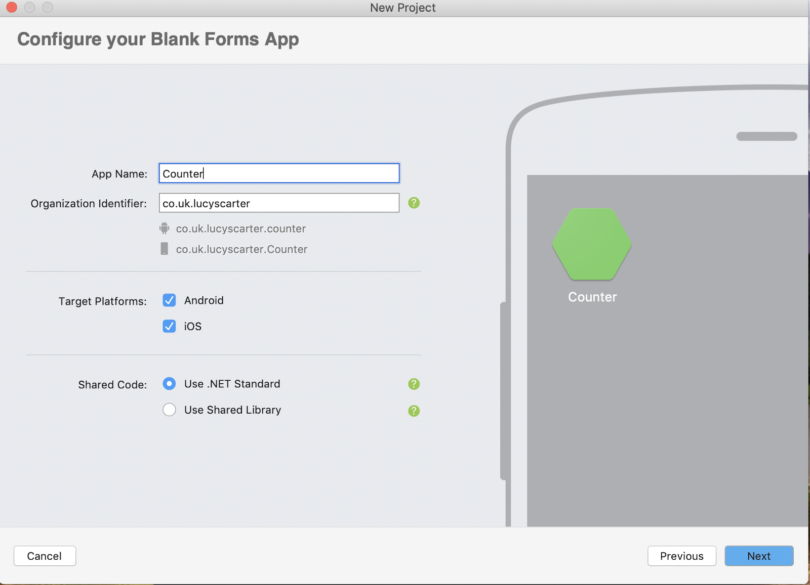 Configure blank forms app