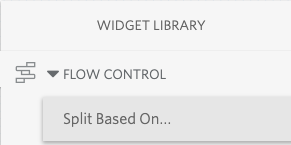 Split based on widget for Twilio Studio