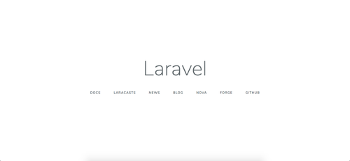 Pantalla de Laravel