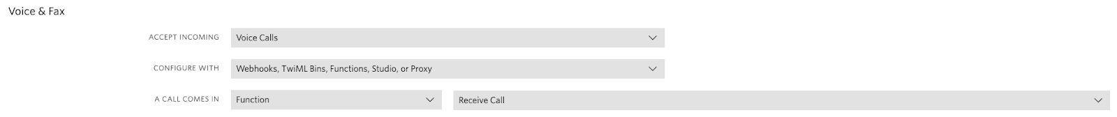 screenshot configure twilio number