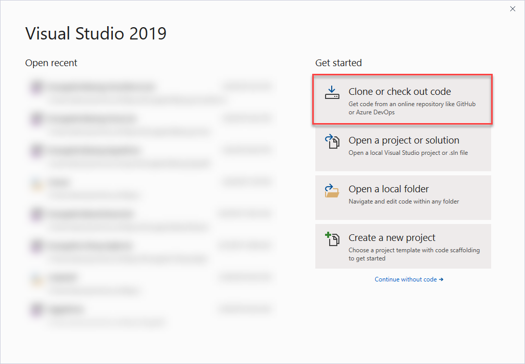 Visual Studio 2019 workflow