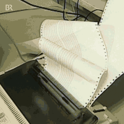 GIF of endless printing of a document