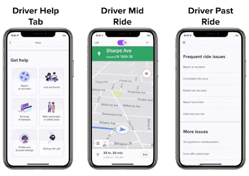 Lyft driver app