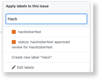 GitHub labels