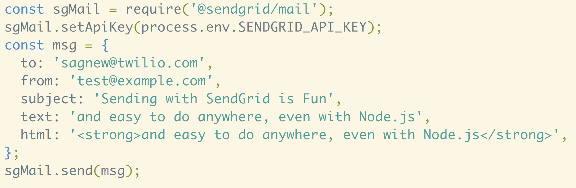 Send Emails with Node