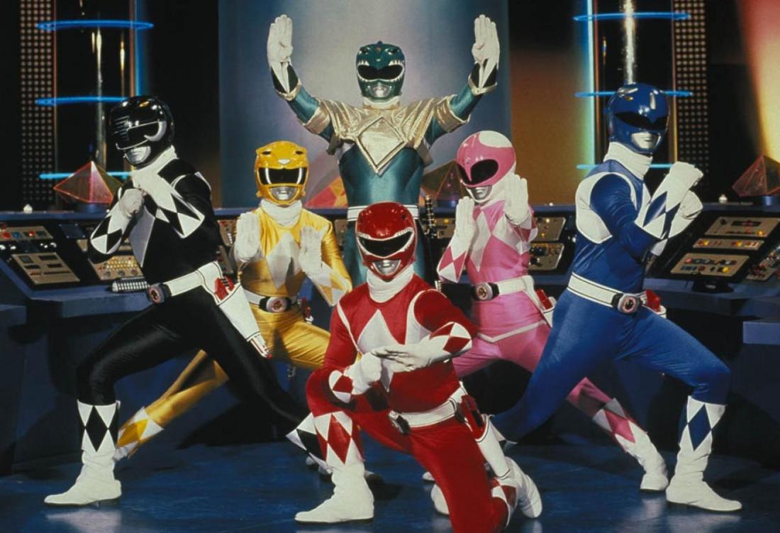 Power Rangers striking a pose