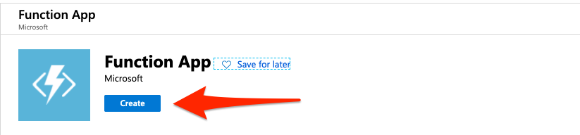 azure portal create a function app image