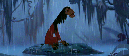 gif of cartoon animal crying in the rain