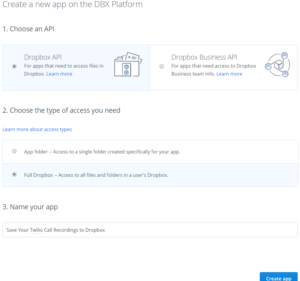 Dropbox new app guide