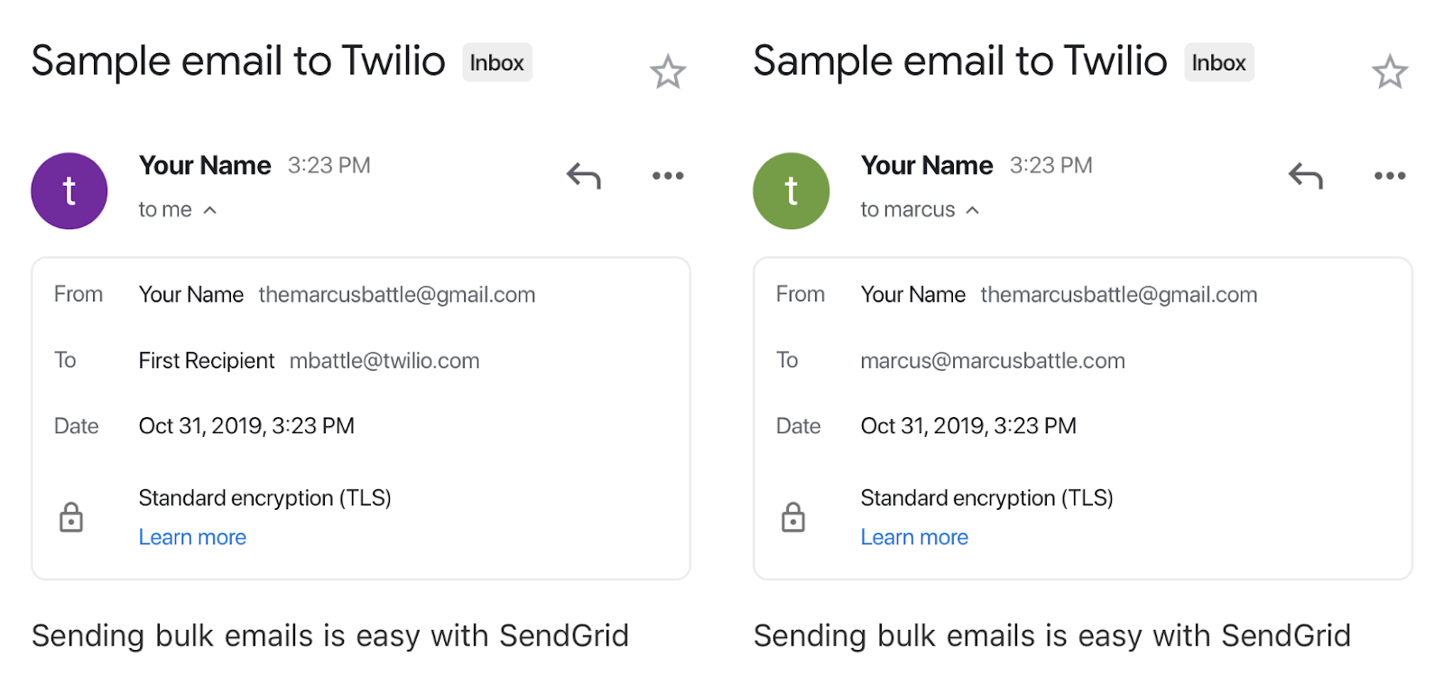 Bulk email response