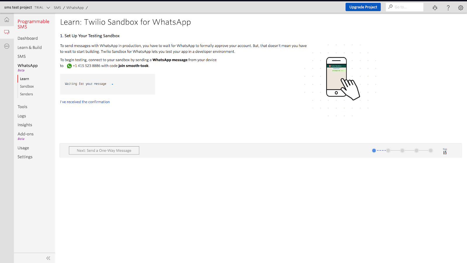 Twilio WhatsApp Sandbox