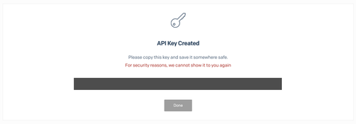 API-Schlüssel mit Twilio SendGrid erstellt