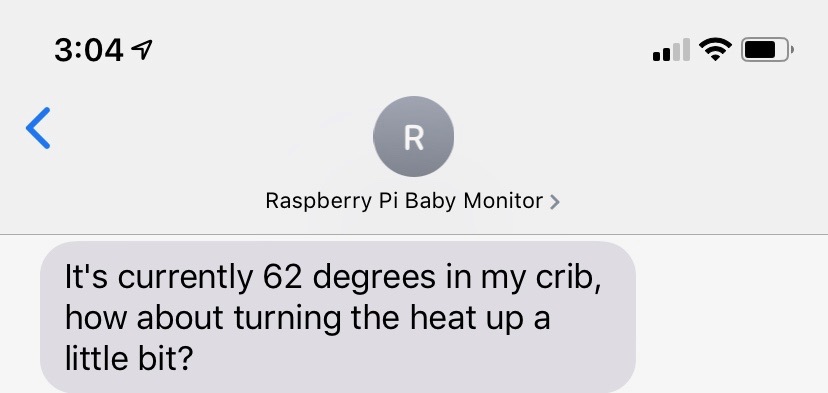 Crib temperature