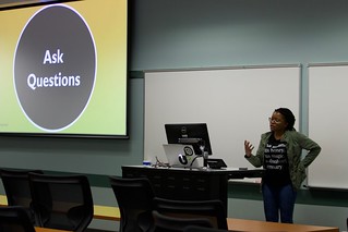 Speaker Merline Raymond at LonghornPHP