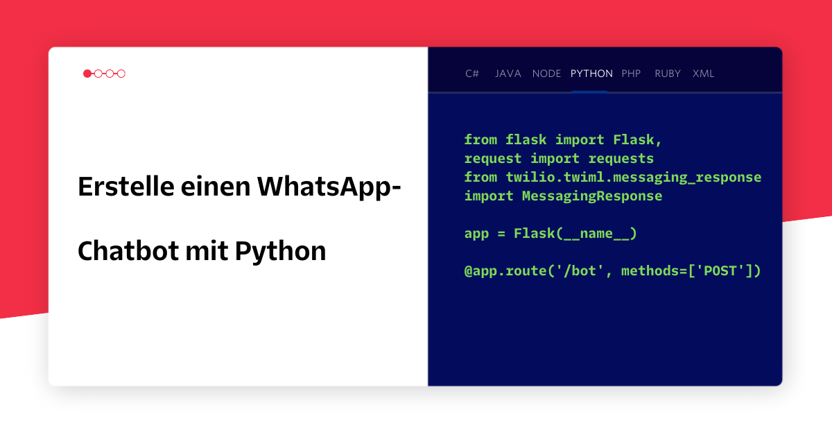Build a WhatsApp Chatbot with Python, Flask and Twilio