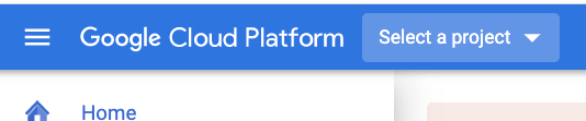 GCP select a project