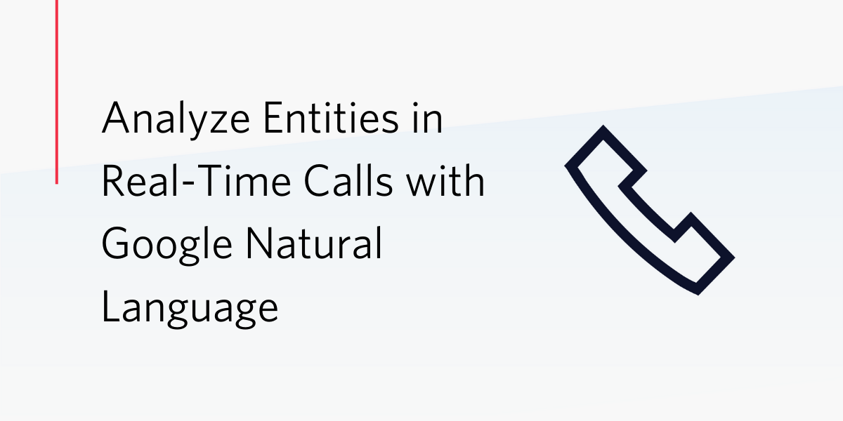 Analyze Entities in Real-time Calls