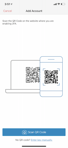 scan qr authy