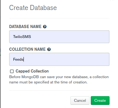 Create a database