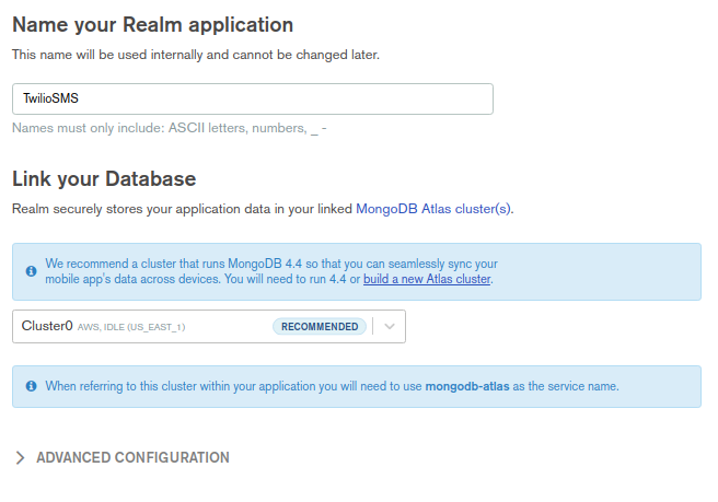 New Realm Application