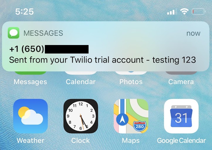 twilio sms demo