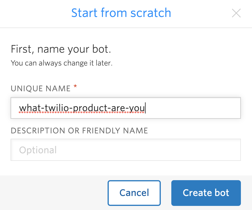 name your bot