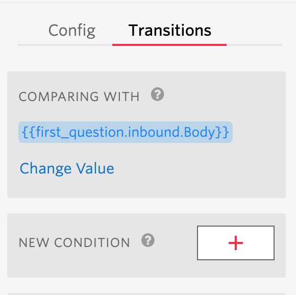 Transition tab