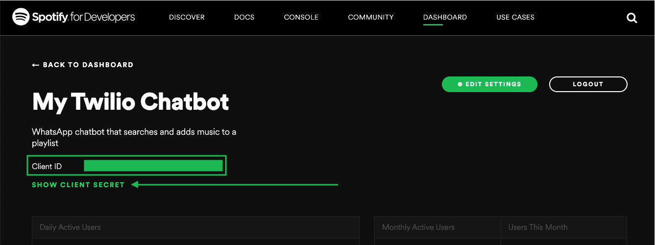 Spotify client id