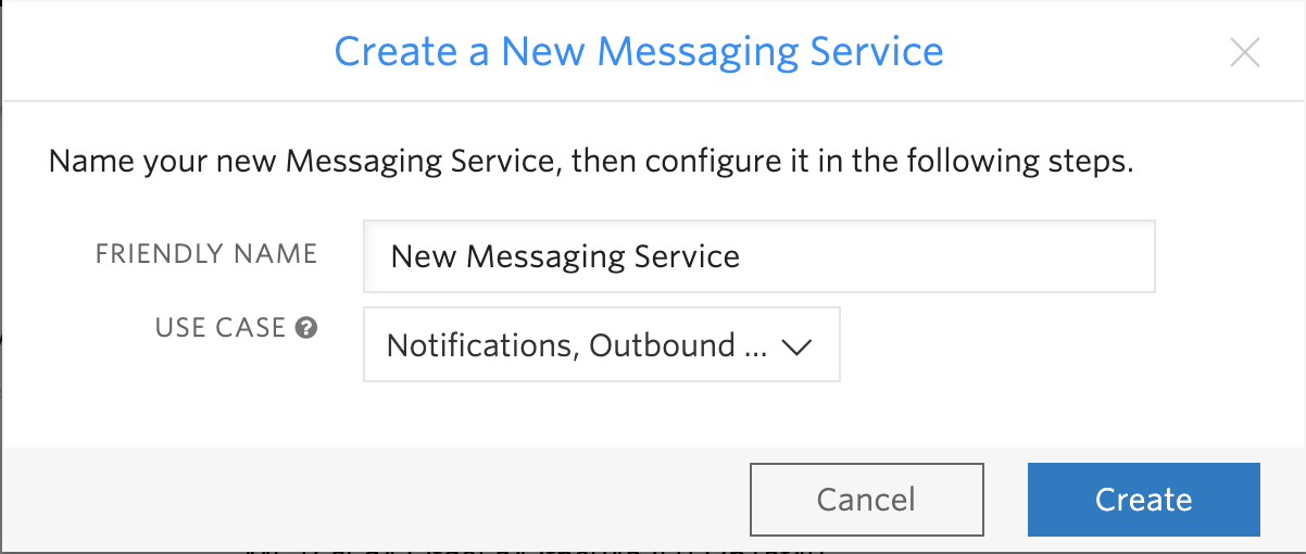 create a new messaging service