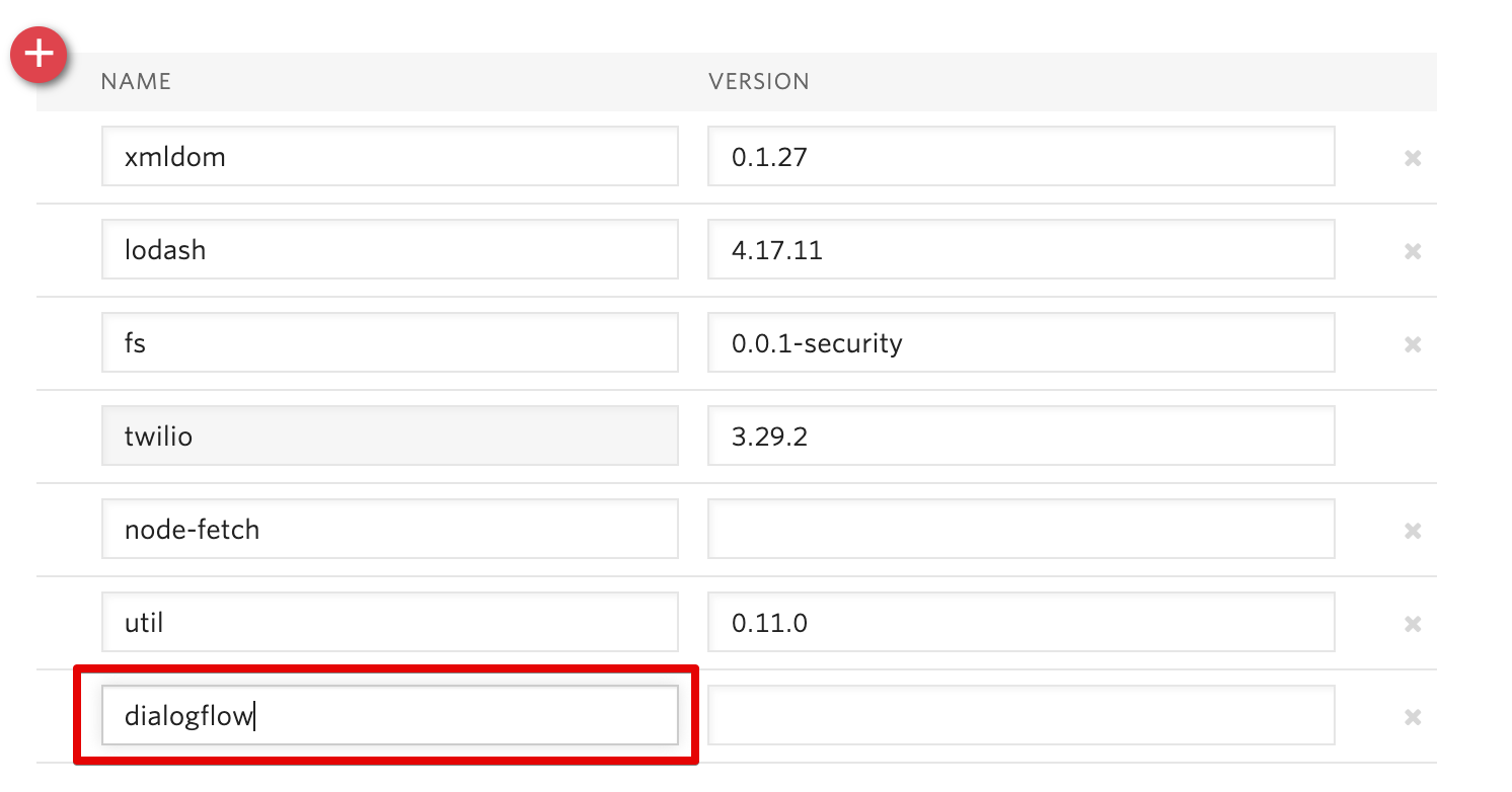 Aggiungere la libreria di Dialogflow