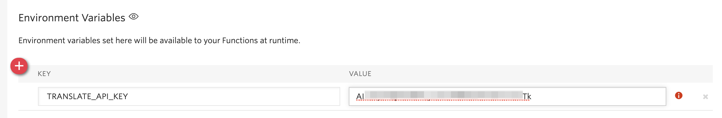 Variabili di ambiente per Twilio Runtime