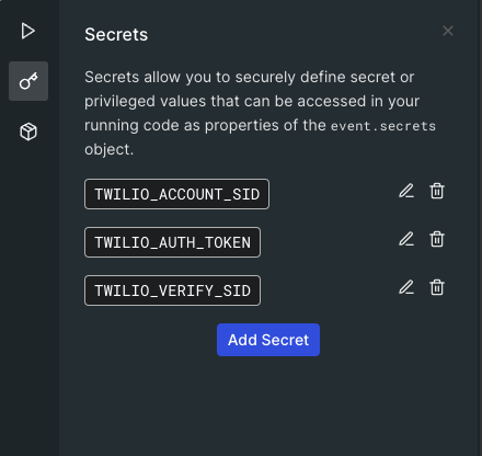 Auth0 Action Secrets