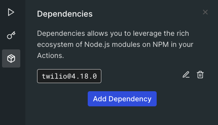 Auth0 Action Dependency