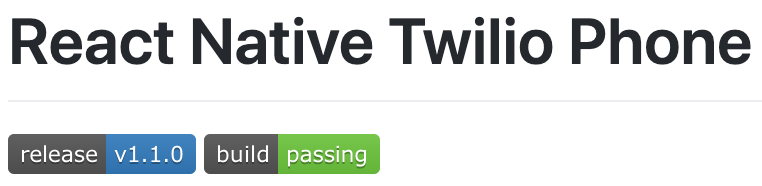 React Native Twilio Phone on GitHub
