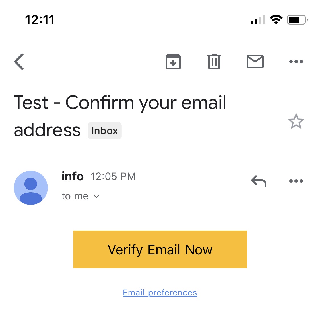 Test email