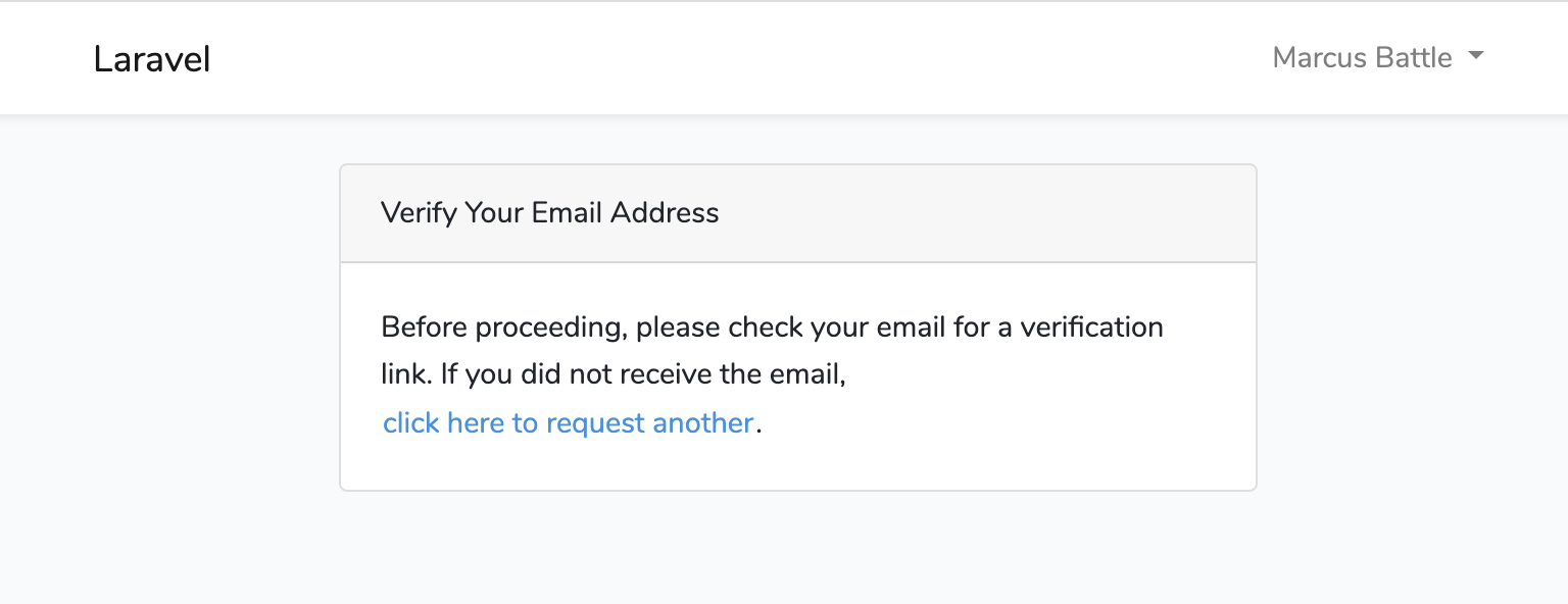 Verify user email address