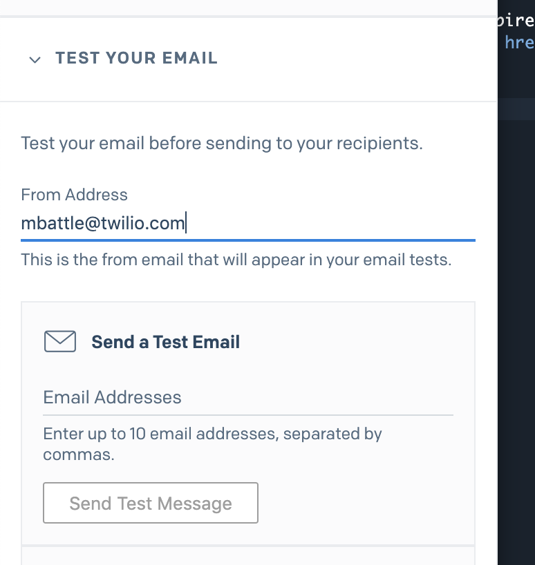 Test your email template