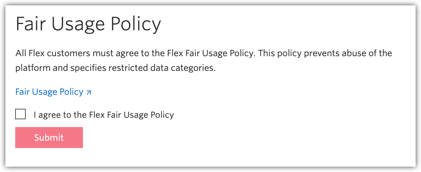 Twilio Fair Usage Policy popup