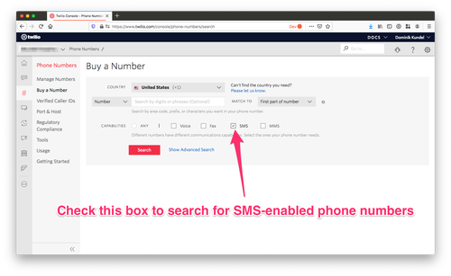 buy a twilio phone number