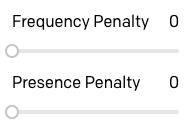 Options de pénalités de fréquence et de présence