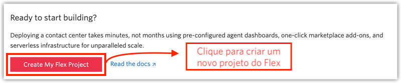 Criando um novo projeto do Flex