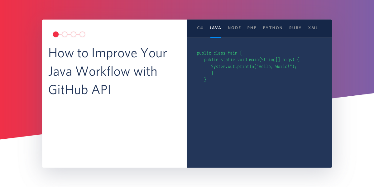 header - How to Improve Your Java Workflow with GitHub API